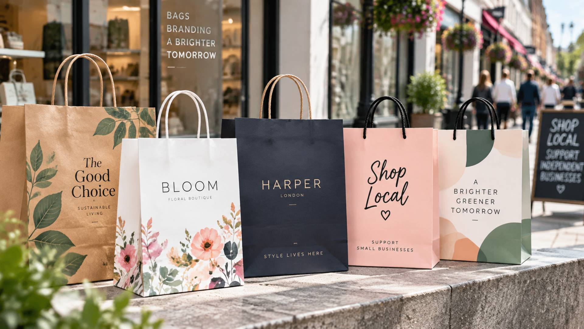 printed paper bag artwork